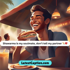 chicken shawarma captions