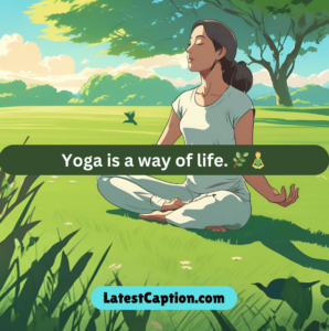 yoga instagram captions