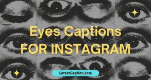 caption for eyes on instagram